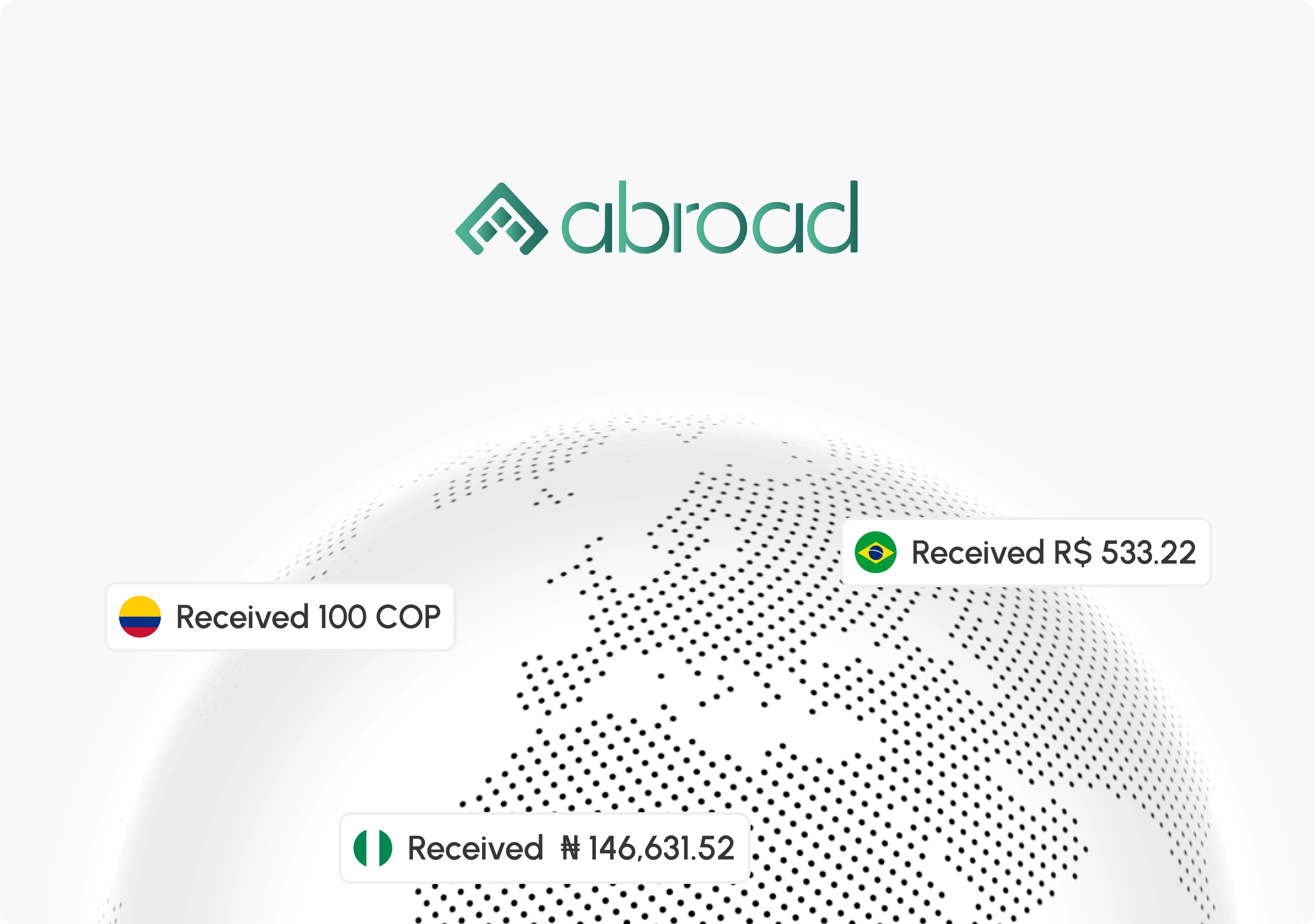 Abroad website hero section
